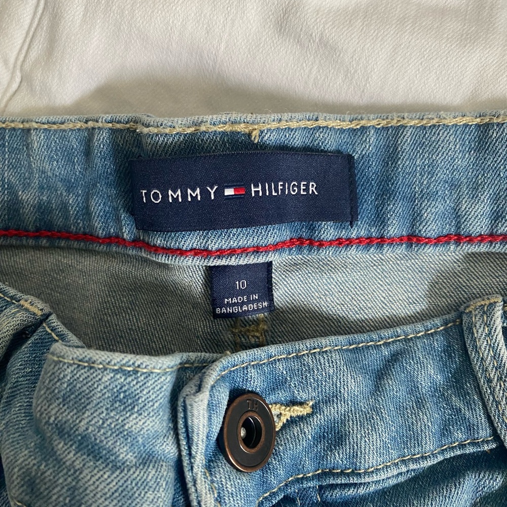 Bundle Tommy Hilfiger White, Denim & Navy Gingham Women’s Shorts Size 10 - Picture 6 of 11